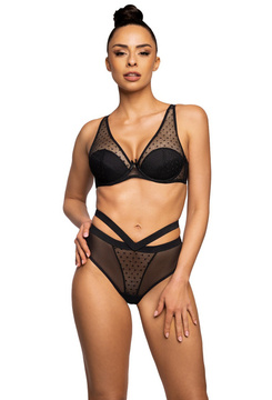 Set push-up bra black Dotssy M-3714/11/1 and panties F-3714/5