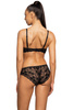 Set push-up bra black-beige Niki M-3756/11 and panties F-3756/5
