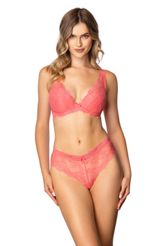 Set push-up bra pink Samba M-4008/11 and brazilian panties F-4008/54