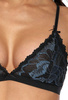 Triangle soft bra black-blue Angel M-3329/0