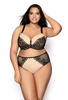 Padded bra black-beige Hellen M-0140/22