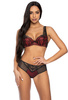 Padded bra black-red Percy M-3530/22