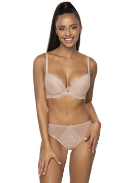 Set push-up bra beige Estelle M-0198/11/2 and thongs S-0198/4