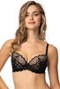 Set push-up bra black Venice M-4023/11 and thongs S-4023/4
