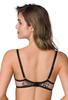Komplet biustonosz push-up beżowo- czarny Frances M-3804/11 i figi F-3804/5