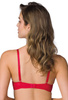 Komplet biustonosz push-up czerwony Hannah M-0115/11/1 i stringi S-0115/4