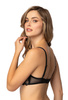 Set push-up bra black Venice M-4023/11/1 and thongs  S-4023/4