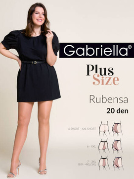 Tights beige Rubensa PLUS size 20 den