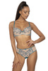 Set push-up beige-turquoise Maureen M-3808/11 and panties  F-3808/5