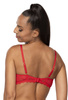 Set push-up bra red Estelle M-0198/11/1 and thongs S-0198/4/1