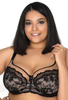 Soft bra black-beige Olivia M-3108/2