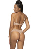 Komplet biustonosz push-up beżowy Estelle M-0198/11/1 i stringi S-0198/4