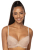 Set push-up bra beige Estelle M-0198/11/1 and thongs S-0198/4/1