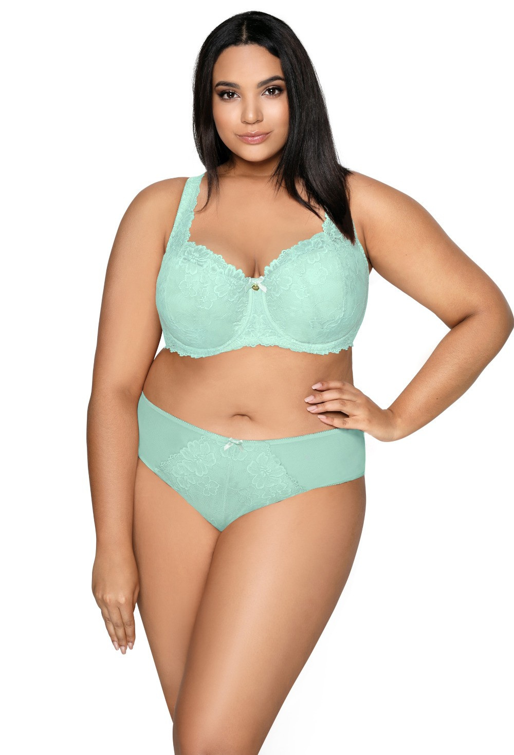 Set padded bra aquamarine Carmela Big M-053/22 and panties F-053/51/1