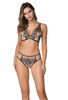 Set push-up bra beige-black Frances M-3804/11/1 and panties F-3804/5